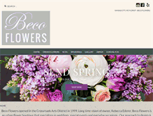 Tablet Screenshot of becoflowers.com